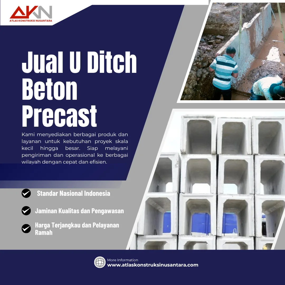 Jual U Ditch beton precast Pemalang